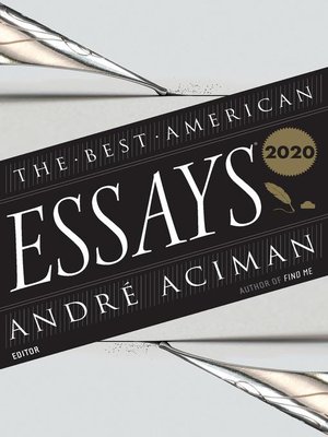 cover image of The Best American Essays 2020